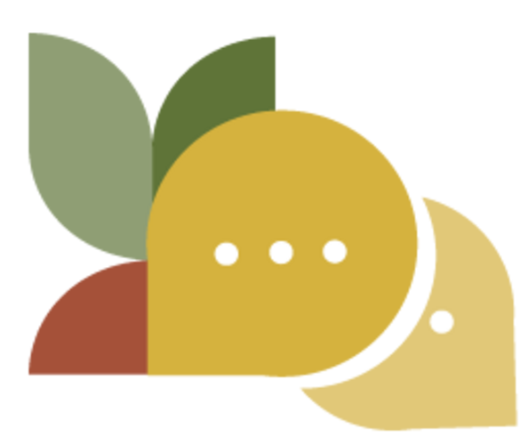 Symbole für Sprechblase und Rübe
